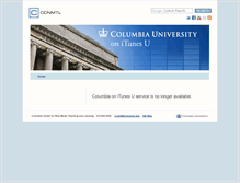 Tablet Screenshot of itunes.columbia.edu