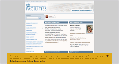 Desktop Screenshot of facilities.columbia.edu