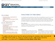 Tablet Screenshot of msec.engineering.columbia.edu