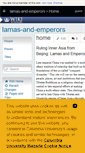 Mobile Screenshot of lamas-and-emperors.wikischolars.columbia.edu