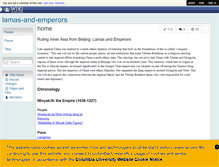 Tablet Screenshot of lamas-and-emperors.wikischolars.columbia.edu