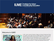 Tablet Screenshot of iume.tc.columbia.edu