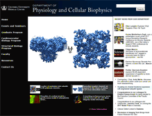 Tablet Screenshot of physiology.columbia.edu