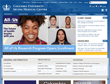 Tablet Screenshot of cumc.columbia.edu