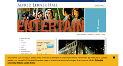 Desktop Screenshot of lernerhall.columbia.edu