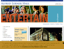 Tablet Screenshot of lernerhall.columbia.edu