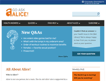 Tablet Screenshot of goaskalice.columbia.edu