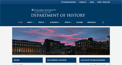 Desktop Screenshot of history.columbia.edu