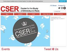 Tablet Screenshot of cser.columbia.edu