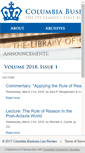 Mobile Screenshot of cblr.columbia.edu