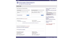 Desktop Screenshot of directory.columbia.edu