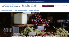 Desktop Screenshot of facultyclub.cumc.columbia.edu