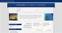 Desktop Screenshot of academiccommons.columbia.edu