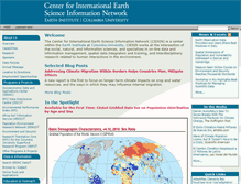 Tablet Screenshot of ciesin.columbia.edu