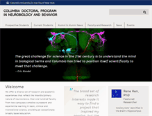 Tablet Screenshot of neurosciencephd.columbia.edu
