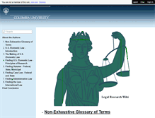 Tablet Screenshot of legalresearch.wikischolars.columbia.edu
