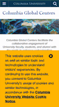 Mobile Screenshot of globalcenters.columbia.edu