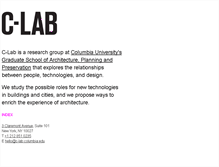 Tablet Screenshot of c-lab.columbia.edu
