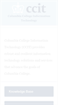 Mobile Screenshot of ccit.college.columbia.edu