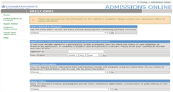 Desktop Screenshot of admissions.columbia.edu