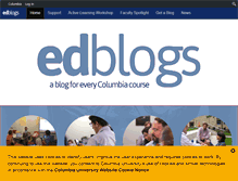 Tablet Screenshot of edblogs.columbia.edu