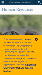 Mobile Screenshot of hr.columbia.edu