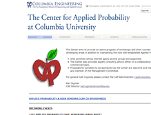 Tablet Screenshot of cap.columbia.edu