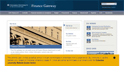Desktop Screenshot of finance.columbia.edu