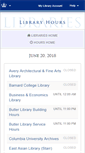 Mobile Screenshot of hours.library.columbia.edu