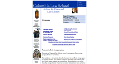 Desktop Screenshot of library.law.columbia.edu