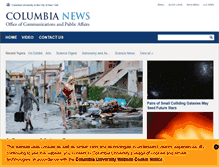 Tablet Screenshot of news.columbia.edu
