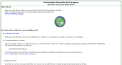 Desktop Screenshot of mail.columbia.edu.py