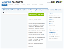 Tablet Screenshot of columbia.net.nz