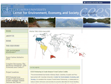 Tablet Screenshot of cees.columbia.edu