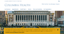Desktop Screenshot of health.columbia.edu