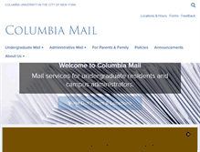 Tablet Screenshot of mailservices.columbia.edu