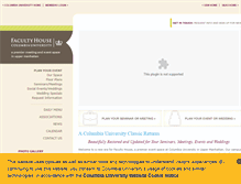 Tablet Screenshot of facultyhouse.columbia.edu