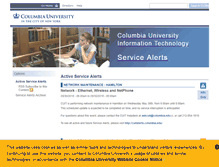 Tablet Screenshot of cuitalerts.columbia.edu