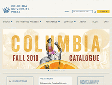 Tablet Screenshot of cup.columbia.edu