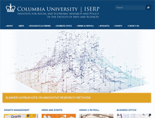 Tablet Screenshot of iserp.columbia.edu