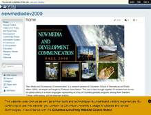 Tablet Screenshot of newmediadev2009.wikischolars.columbia.edu