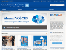 Tablet Screenshot of alumni.columbia.edu